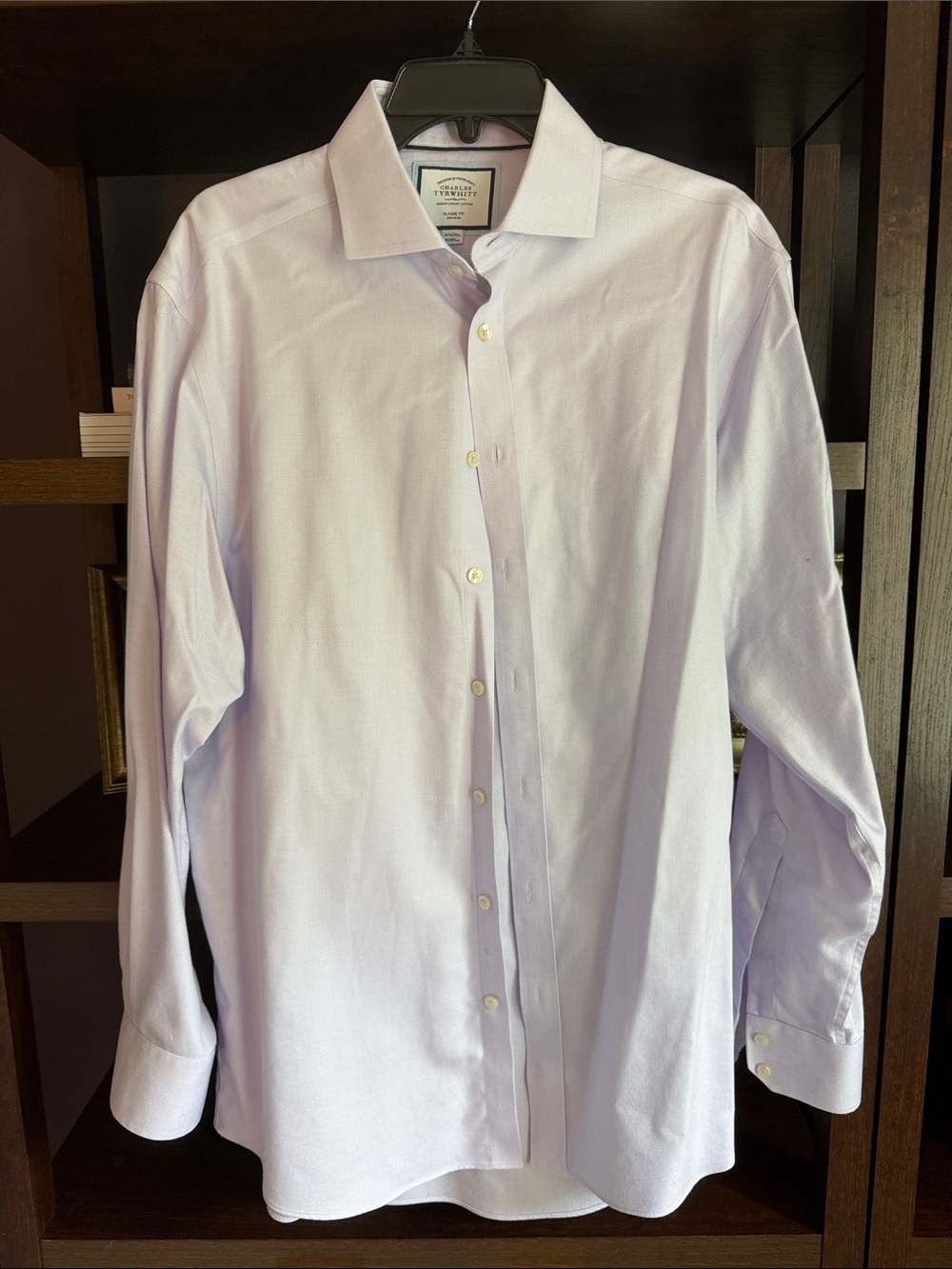 Charles Tyrwhitt Light Lavender Dress Shirt - Classic Fit Non-iron